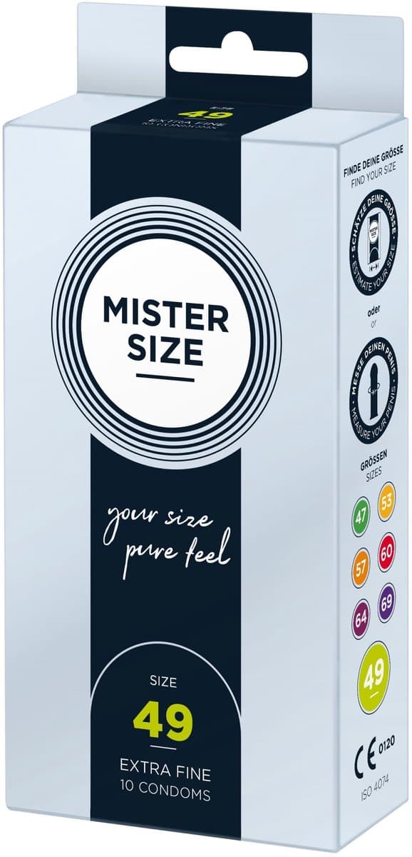 MISTER SIZE 49 Ultra Dunne S condooms (10 pack) — afbeelding 1
