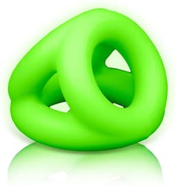 Shots - Ouch! Cockring & Balriem neon green — thumbnail 1