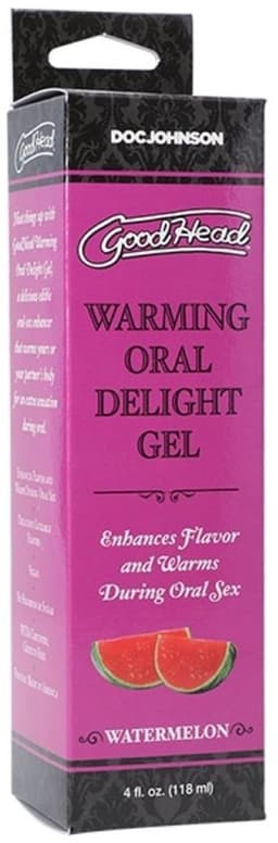 Doc Johnson - GoodHead Warming Oral Delight Gel - Watermeloen - 118 ml — thumbnail 2