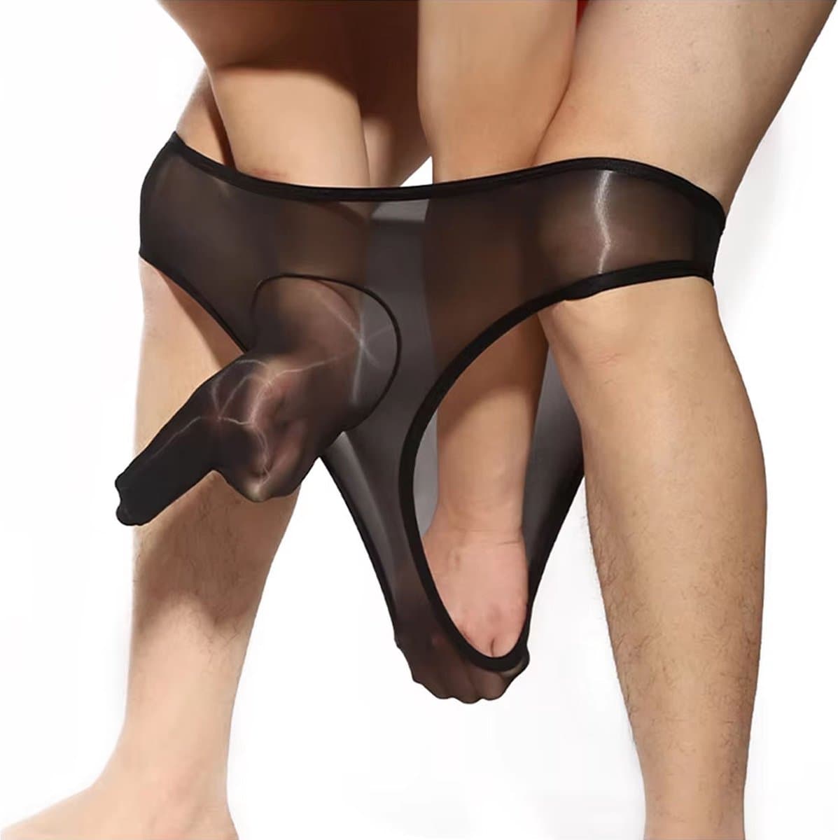 Ultra dunne heren slip - Slurf met gesloten einde - Transparant - Erotisch - One size XS tm L - Hoge elasticiteit — afbeelding 1