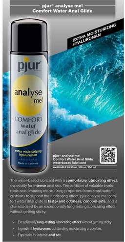 Pjur Analyse Me Comfort - Glijmiddel Waterbasis - 100 ml - Maakt De Huid Elastisch - Anaal — thumbnail 2