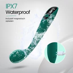 IVY LUX G-Spot Vibrator – Vibrator voor Vrouwen met LCD-scherm – 9 Vibratiestanden – Fluisterstil & 100% Waterdicht – Magnetisch Oplaadbaar – Siliconen – Groen — thumbnail 2