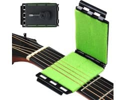 Gitaarsnarenreiniger - Onderhoudstool - Instrument Verzorging - 360 Graden Reiniging - 10 x 6.5 x 2.1 cm - Zwart