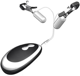 OUYLAF tepelklemmen - tepelklemmen met ketting - tepelklemmen viberend - tepelklemmen voor mannen - Vibrerende tepelklemmen - BDSM - 20 frequenties - Unisex — thumbnail 1