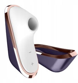 Satisfyer Traveler - Luchtdruk Vibrator - Blauw/ Wit — thumbnail 2