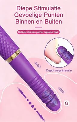 Vibrator - Seks Machine - Zuignap Dildo - 10 modus — thumbnail 5