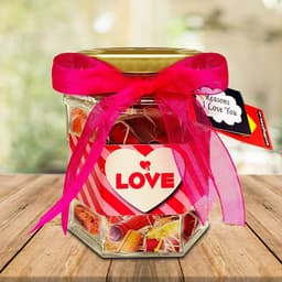 Romantische Berichten Pot - Liefdespot Valentijnscadeau - Cadeau Geven - 20 Romantische Berichten - 9 x 8 x 8 cm — thumbnail 4