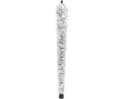 Saxofoon Reiniger - Sax Doek - Saxofoon Onderhoud - Rubberen Tip - 53 cm - Zwart Wit — afbeelding 1