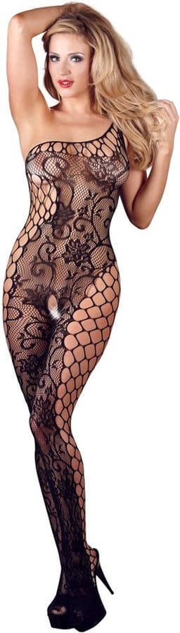 Sexy Lingerie - Catsuit met Open Kruis - Erotische Catsuit - Bodystocking - S/L — thumbnail 1