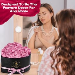 17 Stuks Cadeauset met Echte Gestoofde Rozen - Eeuwige Bloem in Hartvorm voor Vrouwen — thumbnail 4