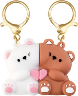 Koppelsleutelhanger - Berenhangers voor partner - Jubileum cadeau - Meerkleurig - Liefdessymbool — thumbnail 1