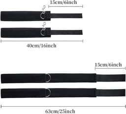 Florixa® Benenspreider bdsm - Seksspeeltjes voor Koppel – Erotiek Toys - Sex Sling – Love Swing – Zwart - 16cm x 10cm x 6cm — thumbnail 2