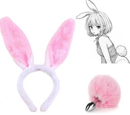 Konijnenoren met buttplug - Cosplay rollenspel - Bunny - Anaal - Anime - Set — thumbnail 1