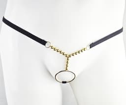 BamBella ® - ondergoed - maat S M L Onesize erotische String heren onderbroek open kruis mannen — thumbnail 5