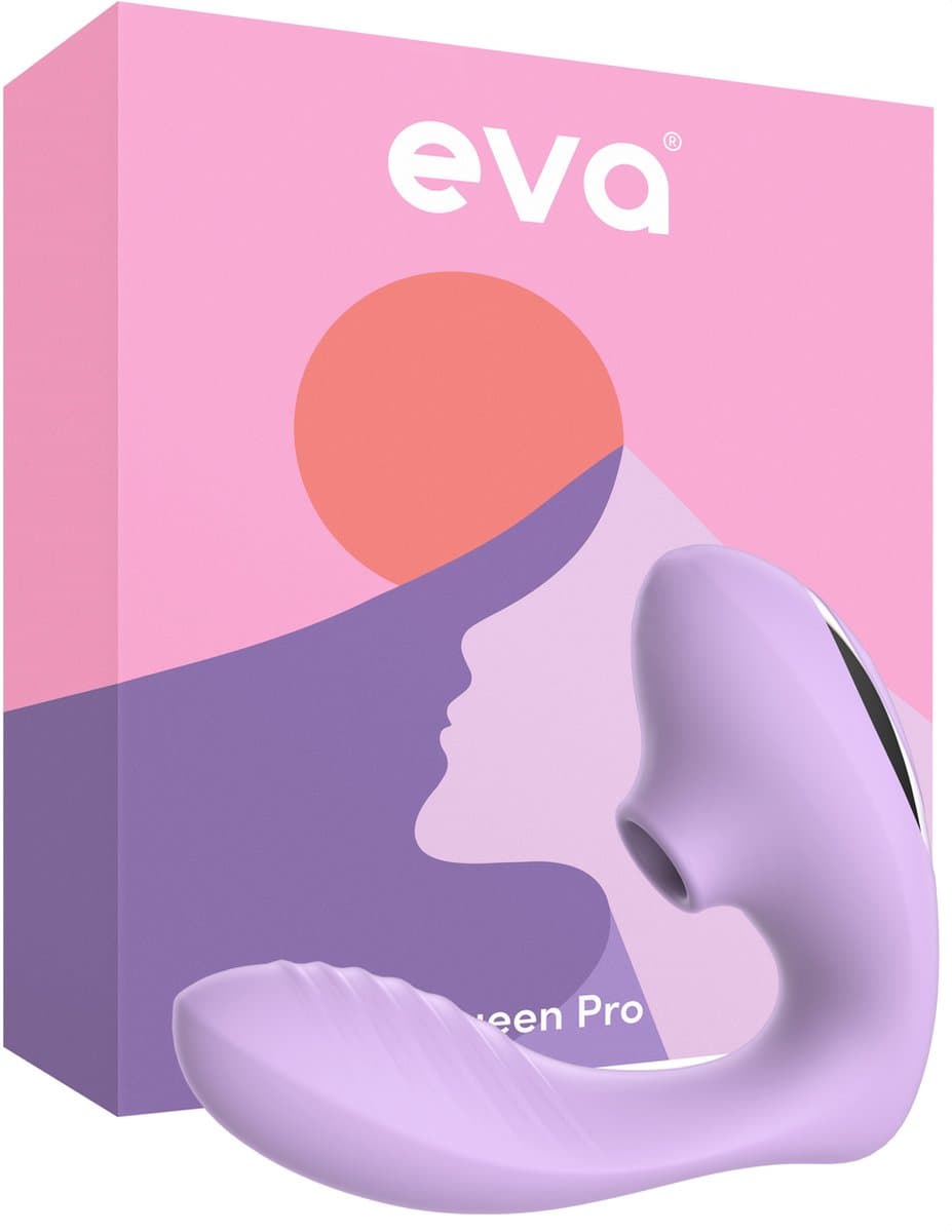 Eva® Queen Pro - Vibrator voor Vrouwen - Luchtdruk Sex Toy - G-Spot Stimulator & Clitoris Satisfyer - Seksspeeltjes voor Koppels - Dildo Vibrator - Realistisch - Erotische Audio - Sex Toys voor Vrouwen - Cadeau voor vrouw - Lavender Purple — afbeelding 1
