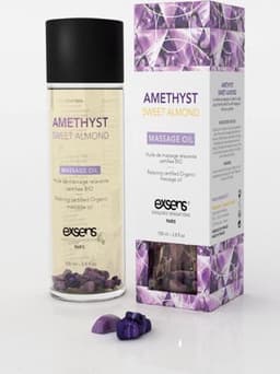 Exsens - Amethist Zoete Amandel Biologische Sensuele Lichaams- & Massageolie — thumbnail 5
