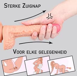 IntiMate® Alexander - Stotende en Roterende Dildo - Sexmachine met Afstandsbediening - XXL Vibrerende Monsterdildo - Handsfree Neukmachine Dildo met Zuignap - Levensecht Materiaal - 23cm Lange Realistische Structuur - Voor Anaal En Vaginaal Gebruik — thumbnail 5