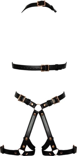 Bondage Kunstleer Harnas met Studs — thumbnail 3
