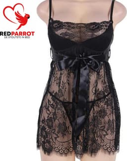 Plus Size Sexy Lingerie Dames - Grote maten - Erotisch - Transparant — thumbnail 3