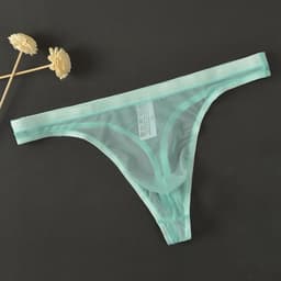 Zijdezachte Heren Strings Ondergoed Lage Taille Naadloze Mini Slip — thumbnail 3