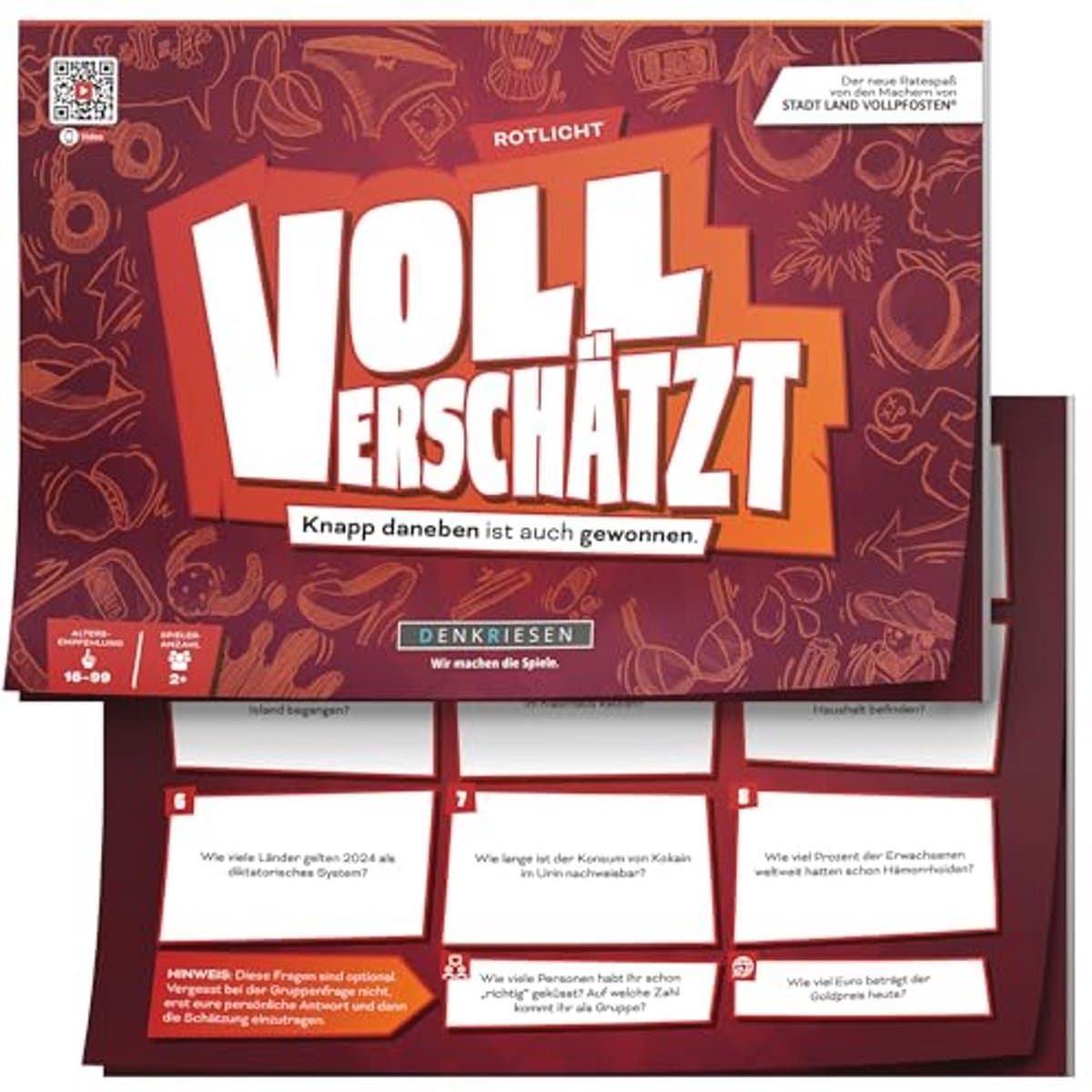Grappig Schatspel voor Volwassenen | DIN A4 Speelblok | Geschikt voor 16 jaar en ouder | Plezier voor het Hele gezin | Geen Internet Nodig — afbeelding 1