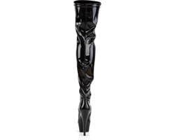 EU 45 = US 14 | KISS-3000 | 6 Heel Platform Thigh Boot — thumbnail 4