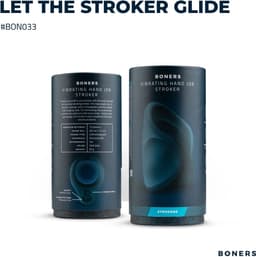 Boners - Vibrerende Handjob Masturbator - Oplaadbaar - Zacht Siliconen - Masturbator Sleeve - Sex Toys voor Mannen - Masturbator voor Man - Masturbators - Masturbator voor Mannen Elektrisch - Blauw — thumbnail 2