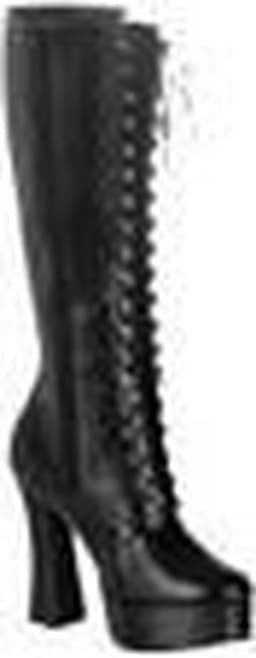 Pleaser - ELECTRA-2020 Kniehoge laarzen - US 8 - 38 Shoes - Zwart — thumbnail 2