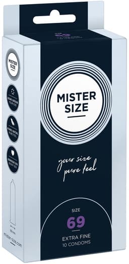 MISTER SIZE 69 Ultra Dunne XXXL condooms 10 stuks (verkrijgbaar in 7 maten) — thumbnail 5