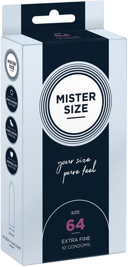 MISTER SIZE 64 Ultra Dunne XXL condooms (10 pack) — thumbnail 1