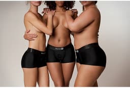 Shots - Ouch! OU825BLKXLXXL1 - Vibrating Strap-on Boxer - Black - XL/XXL — thumbnail 3