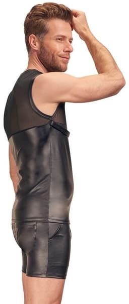 Mesh Fetish Wetlook Top met Harnas — thumbnail 3