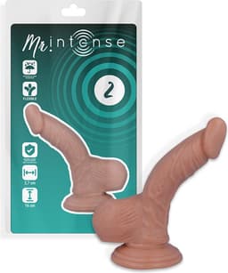 Mr. Intense - dildo - dildo vibrator - dildo vrouwen - dildo mannen - dildo anaal - dildo xxl  - beige - flexibel - 16cm Ø 2,7cm / sex / erotiek toys — thumbnail 2