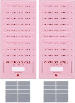 Valentijns Coupons - Liefdesbriefjes Set - Romantische Avonden - Kras Off Verrassingen - 20 Stuks - Roze — thumbnail 1