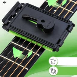 Gitaarsnarenreiniger - Onderhoudstool - Instrument Verzorging - 360 Graden Reiniging - 10 x 6.5 x 2.1 cm - Zwart — thumbnail 2