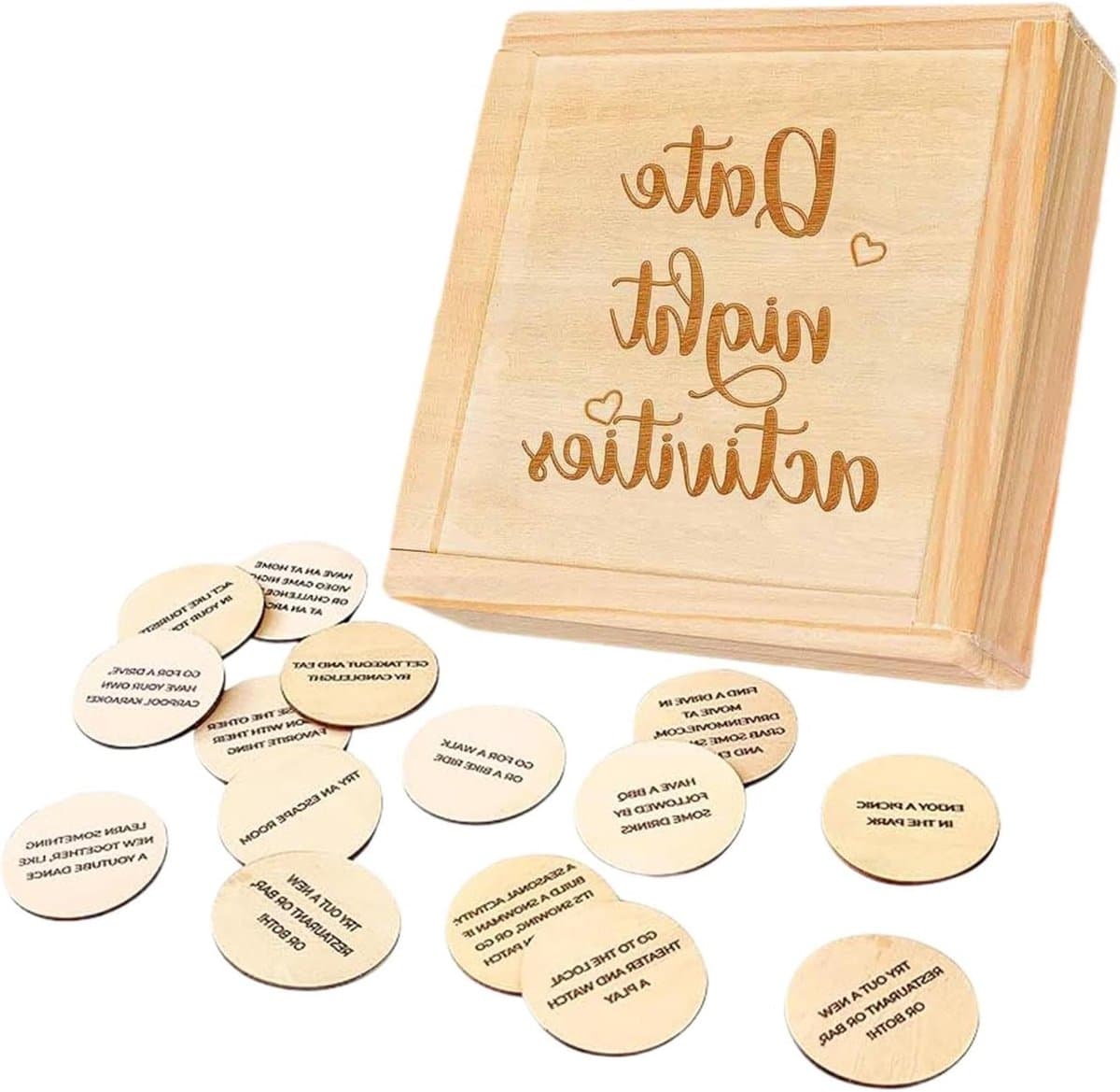 Koppelspellen - Date Night - Relatie Verbeteren - 52 Activiteiten - 11x11x3cm - Niet gespecificeerd — afbeelding 1