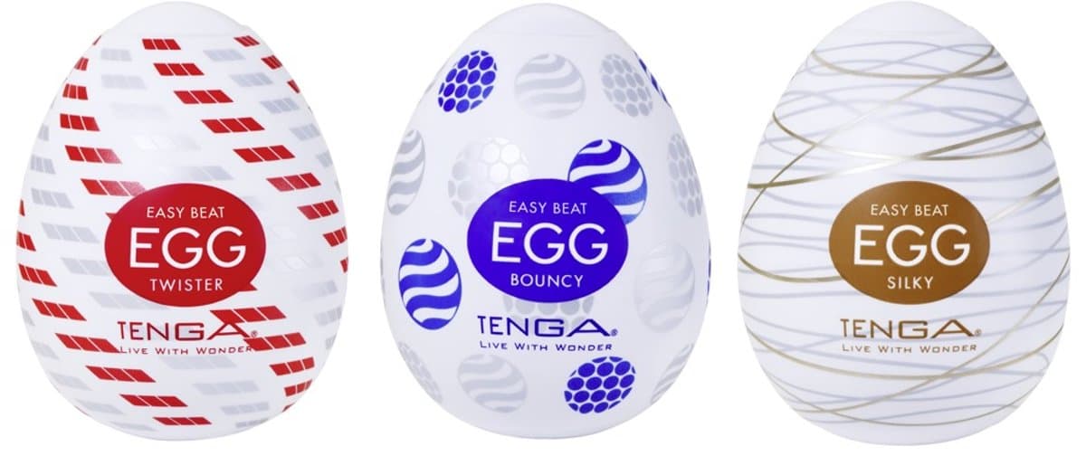 Tenga Variety Pack No. 2 - 3 Egg Masturbators - 3 Structuren - 3 Sensaties — afbeelding 1