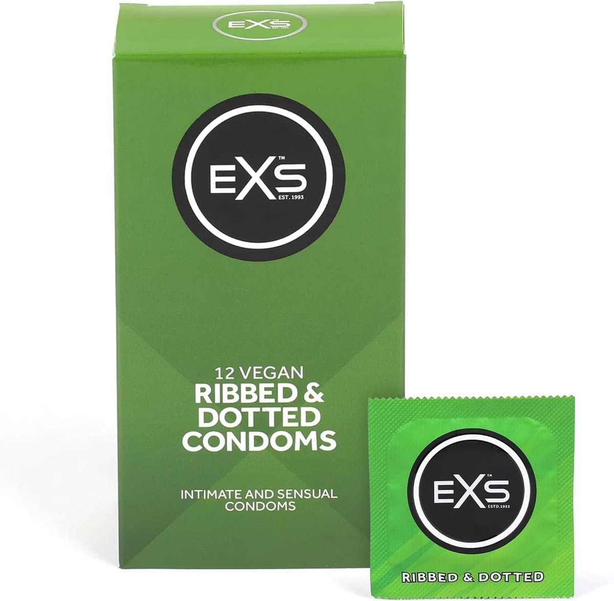 EXS Ribbed and Dotted 12 condooms — afbeelding 1