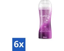 6 x Durex Massage glijmiddel 2 In 1 Aloë Vera 200 ml - Durex Massage Olie - Glijmiddel - Aloë Vera - Intiem Gel - Seksgel