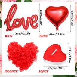 Complete Romantische Decoratieset voor Valentijnsdag en Huwelijksaanzoek — thumbnail 5