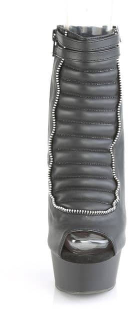 Pleaser - DELIGHT-600-18 Plateau Laarzen - US 7 - 37 Shoes - Zwart — thumbnail 2