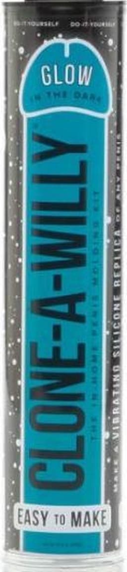 Clone A Willy Kit Dildo Glow In The Dark - Blue — thumbnail 3