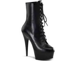 Pleaser - DELIGHT-1020 Plateau Laarzen - US 12 - 42 Shoes - Zwart