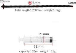 Holle Urethrale penis plug met Injectie Spuit - Injector - Penisplug - Plasbuis — thumbnail 5