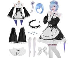 Dailygoods- Maid Outfit Elegant Design - Cosplay Anime - Kamermeisje Kostuum - Rollenspelset - Jurk met Accessoires - Verkrijgbaar in M/L/XL