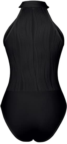 Body Dames – Elegante Zwarte Halter Body – Luxe Kwaliteits Bodysuit – Sexy Festival Look – Clubwear – Verfijnde Witte Lingerie Top – Stretch & Shaping – Lingerie Body Erotisch – Sexy Body – Bodystocking – Statement Piece – Maat XS/S, M, L, XL — thumbnail 4