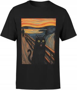 Merkloos - Erotisch Shirt - Met Kattenprint - Zwart - 3XL — thumbnail 1