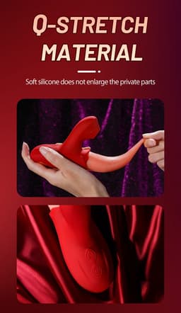 2023 Tong Vibrator - Likende Tong Vibrator - Clitoris Zuiger -Luchtdruk Vibrator- Dildo Vibrator - Likkende Tong - Bef Vibrator - Clitoris Stimulator - Sex Toys voor vrouwen - 10 standen - Silicone — thumbnail 4
