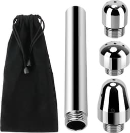 Anaal douche - Vaginale douche - Klysma - 3 opzetstukken - Anaal - Metaal — thumbnail 1