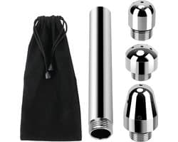 Anaal douche - Vaginale douche - Klysma - 3 opzetstukken - Anaal - Metaal